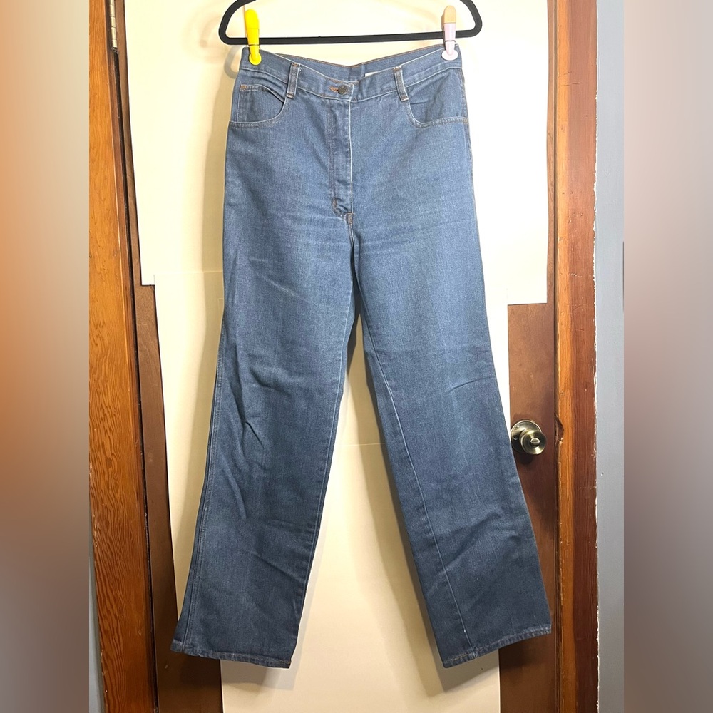 Sears Women’s (VTG 14) Waist 30 High Waist Straight Leg Blue Jeans 70s 80s